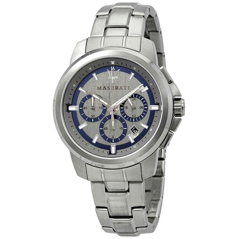 Maserati Successo Chronograph Silver Dial Silver Steel Strap Watch For Men - R8873621006 Buy Now By Maserati