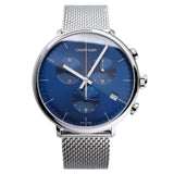 Calvin Klein High Noon Chronograph Blue Dial Silver Mesh Bracelet Watch for Men - K8M2712N Buy Now By Calvin Klein