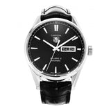 Tag Heuer Carrera Automatic 41mm Black Dial Black Leather Strap Watch for Men - WAR201A.FC6266 Buy Now By Tag Heuer