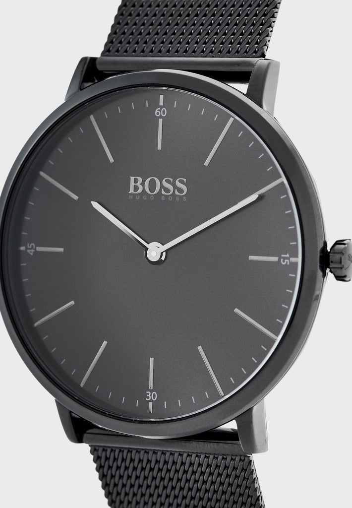 Hugo Boss Horizon Quartz Black Dial Black Mesh Bracelet Watch For Men - 1513542 Buy Now By Hugo Boss