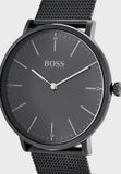 Hugo Boss Horizon Quartz Black Dial Black Mesh Bracelet Watch For Men - 1513542 Buy Now By Hugo Boss