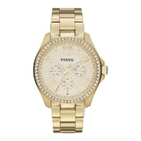 Fossil Stella Multifunction Gold Dial Gold Steel Strap Watch for Women - ES3589 Buy Now By Fossil