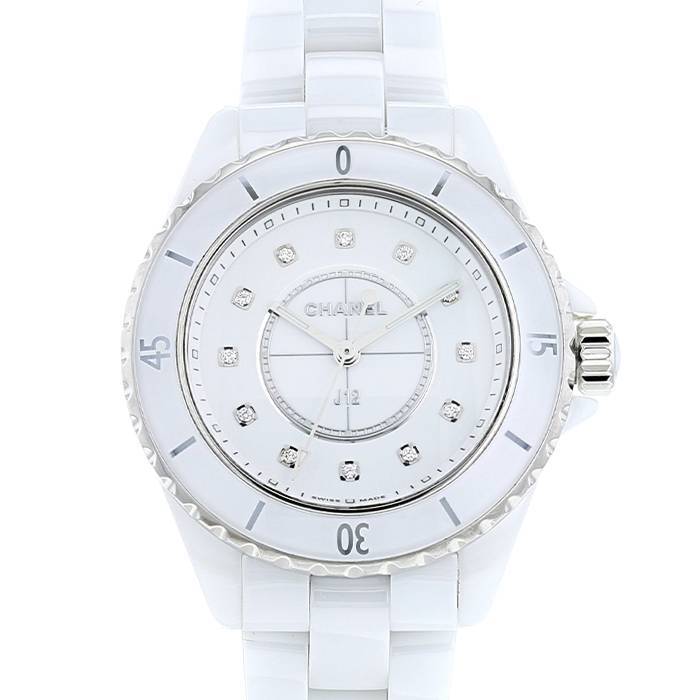 Chanel J12 Quartz Diamonds White Dial White Steel Strap Watch for Women - J12 H5703 Buy Now By Chanel
