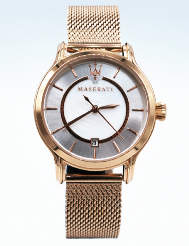 Maserati Epoca Mother of Pearl Dial Rose Gold Mesh Strap Watch For Women - R8853118506 Buy Now By Maserati