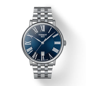 Tissot Carson Premium Blue Dial Silver Steel Strap Watch for Men - T122.410.11.043.00 Buy Now By Tissot