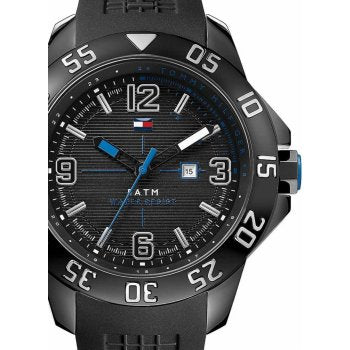 Tommy Hilfiger Sport Multifunction Black Dial Black Rubber Strap Watch for Men - 1790983 Buy Now By Tommy Hilfiger