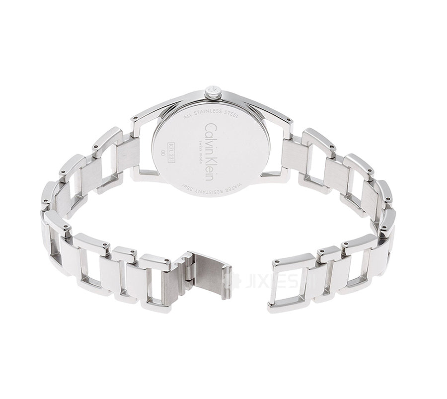 Calvin Klein Dainty Silver Dial Silver Steel Strap Watch for Women - K7L23146 Buy Now By Calvin Klein