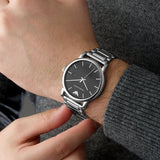 Emporio Armani Luigi Quartz Black Dial Silver Steel Strap Watch For Men - AR2499 Buy Now By Emporio Armani