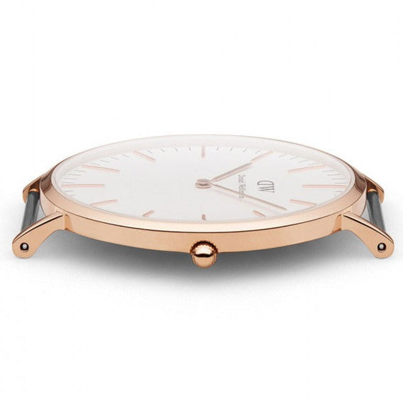 Daniel Wellington Classic Nottingham White Dial Two Tone NATO Strap Watch For Men - 0108DW Buy Now By Daniel Wellington