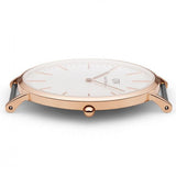 Daniel Wellington Classic Nottingham White Dial Two Tone NATO Strap Watch For Men - 0108DW Buy Now By Daniel Wellington