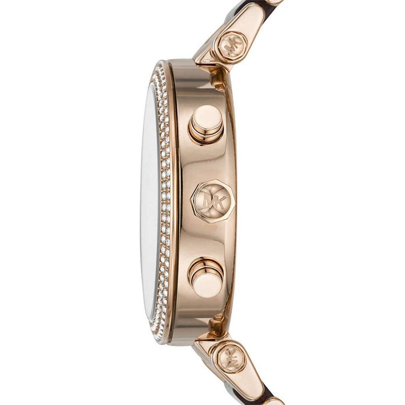 Michael Kors Parker Chronograph Rose Gold Dial Two Tone Steel Strap Watch For Women - MK6832 Buy Now By Michael Kors
