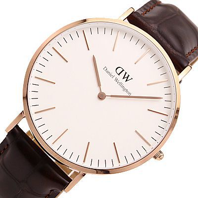 Daniel Wellington Classic York White Dial Brown Leather Strap Watch For Men - DW00100011 Buy Now By Daniel Wellington