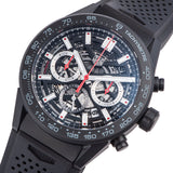 Tag Heuer Carrera Automatic Chronograph Black Dial Black Rubber Strap Watch for Men - CBG2A90.FT6173 Buy Now By Tag Heuer