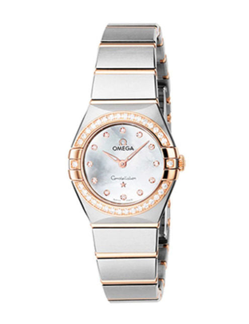 Omega Constellation Quartz Diamonds Mother of Pearl Dial Two Tone Steel Strap Watch for Women - 131.25.25.60.55.001 Buy Now By Omega