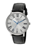 Tissot Carson Premium Silver Dial Black Leather Strap Watch For Men - T122.410.16.033.00 Buy Now By Tissot