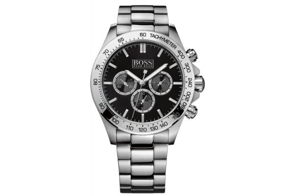 Hugo Boss Ikon Black Dial Silver Steel Strap Watch for Men - 1512965 Buy Now By Hugo Boss