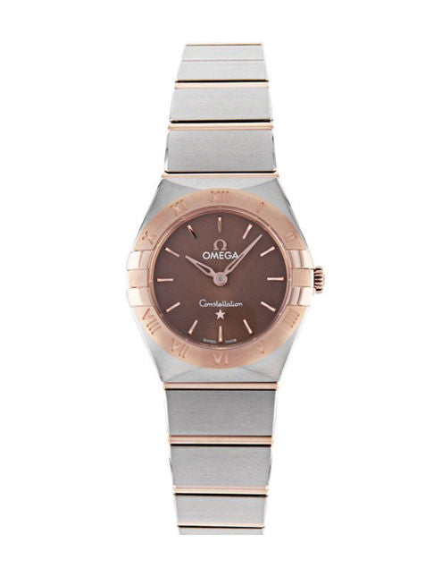 Omega Constellation Quartz Brown Dial Silver Steel Strap Watch for Women - 131.20.25.60.13.001 Buy Now By Omega