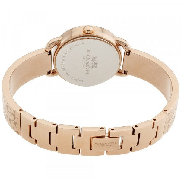 Coach Delancey Silver Dial Rose Gold Steel Strap Watch for Women - 14502355 Buy Now By Coach