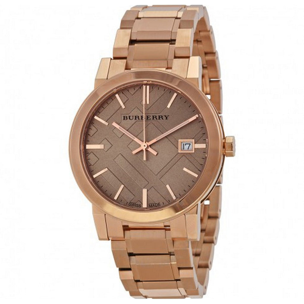 Burberry The City Rose Gold Dial Rose Gold Steel Strap Watch for Women - BU9034 Buy Now By Burberry