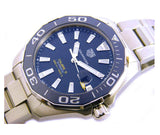Tag Heuer Aquaracer Calibre 5 Blue Dial Silver Steel Strap Watch for Men - WAY201B.BA0927 Buy Now By Tag Heuer