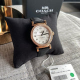 Coach Madison White Dial Black Leather Strap Watch for Women - 14503396 Buy Now By Coach