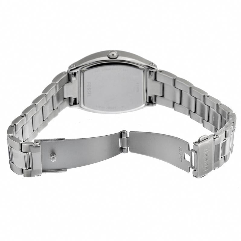Fossil Wallace Designer Silver Dial Silver Steel Strap Watch for Women - ES3057 Buy Now By Fossil
