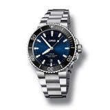 Oris Aquis Date Blue Dial Silver Steel Strap Watch for Men - 0173377304135-0782405PEB Buy Now By Oris