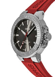 Oris Aquis Date Relief Grey Dial Red Rubber Strap Watch for Men - 0173377304153-0742466EB Buy Now By Oris