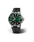 Oris Aquis Date Green Dial Black Rubber Strap Watch for Men - 0173377304157-0742464EB Buy Now By Oris