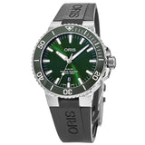 Oris Aquis Date Green Dial Black Rubber Strap Watch for Men - 0173377304157-0742464EB Buy Now By Oris