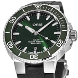 Oris Aquis Date Green Dial Black Rubber Strap Watch for Men - 0173377304157-0742464EB Buy Now By Oris