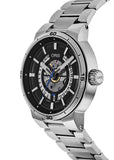 Oris TT1 Engine Date Skeleton Black Dial Silver Steel Strap Watch for Men - 0173377524124-0782408 Buy Now By Oris