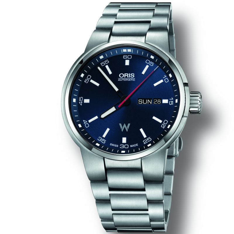 Oris Williams F1 Day Date Blue Dial Silver Steel Strap Watch for Men - 0173577164155-0782450 Buy Now By Oris