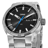 Oris TT1 Day Date Black Dial Silver Steel Strap Watch for Men - 0173577524154-0782408 Buy Now By Oris