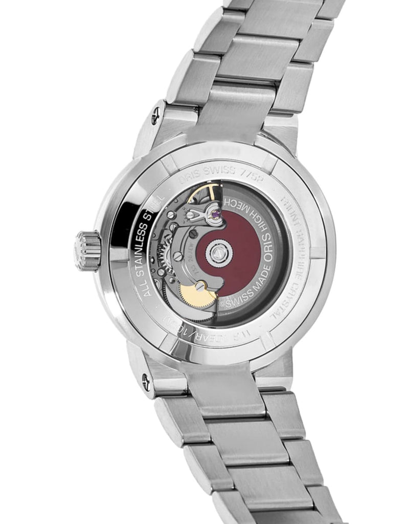 Oris TT1 Day Date Black Dial Silver Steel Strap Watch for Men - 0173577524154-0782408 Buy Now By Oris