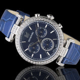 Swarovski Era Journey Blue Dial Blue Leather Strap Watch for Women - 5479239 Buy Now By Swarovski