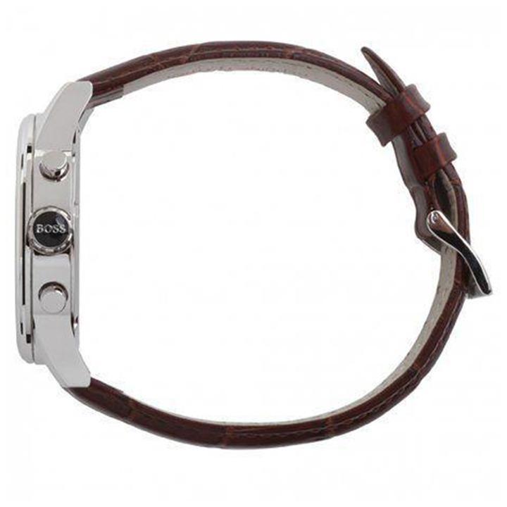 Hugo Boss Jet White Dial Brown Leather Strap Watch for Men - 1513280 Buy Now By Hugo Boss