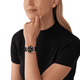 Michael Kors Lexington Black Dial Black Leather Strap Watch For Women - MK4748 Buy Now By Michael Kors