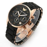 Emporio Armani Sportivo Black Dial Black Steel Strap Watch For Men - AR5905 Buy Now By Emporio Armani