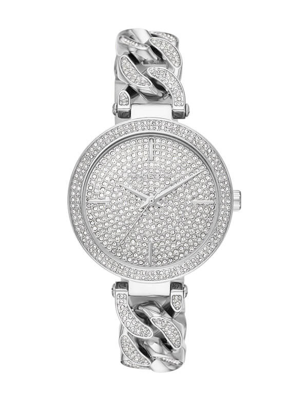 Michael Kors Catelyn Quartz Crystals Silver Dial Silver Steel Strap Watch For Women - MK4675 Buy Now By Michael Kors