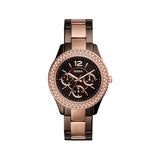 Fossil Stella Multifunction Brown Dial Two Tone Steel Strap Watch for Women - ES4079 Buy Now By Fossil