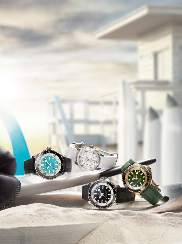 Breitling Superocean Automatic 42 Black Dial Black Rubber Strap Watch for Men - A17375211B1S1