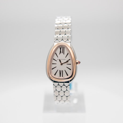 Bvlgari Serpenti Seduttori Quartz Silver Dial Silver Steel Strap Watch for Women - SERPENTI103144 Buy Now By Bvlgari