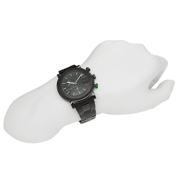 Gucci G Chrono Black Dial Black Steel Strap Watch For Men - YA101331 Buy Now By Gucci