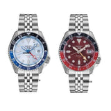Seiko 5 Sports Automatic GMT SKX Sports Style Asia Exclusive Limited Edition Ice Blue Dial Silver Steel Strap Watch For Men - SSK029K1 Buy Now By Seiko