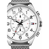 Tommy Hilfiger Dean Chronograph White Dial Silver Mesh Bracelet Watch for Men - 1791277 Buy Now By Tommy Hilfiger