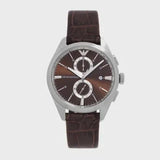 Emporio Armani Claudio Chronograph Brown Dial Brown Leather Strap Watch For Men - AR11482 Buy Now By Emporio Armani