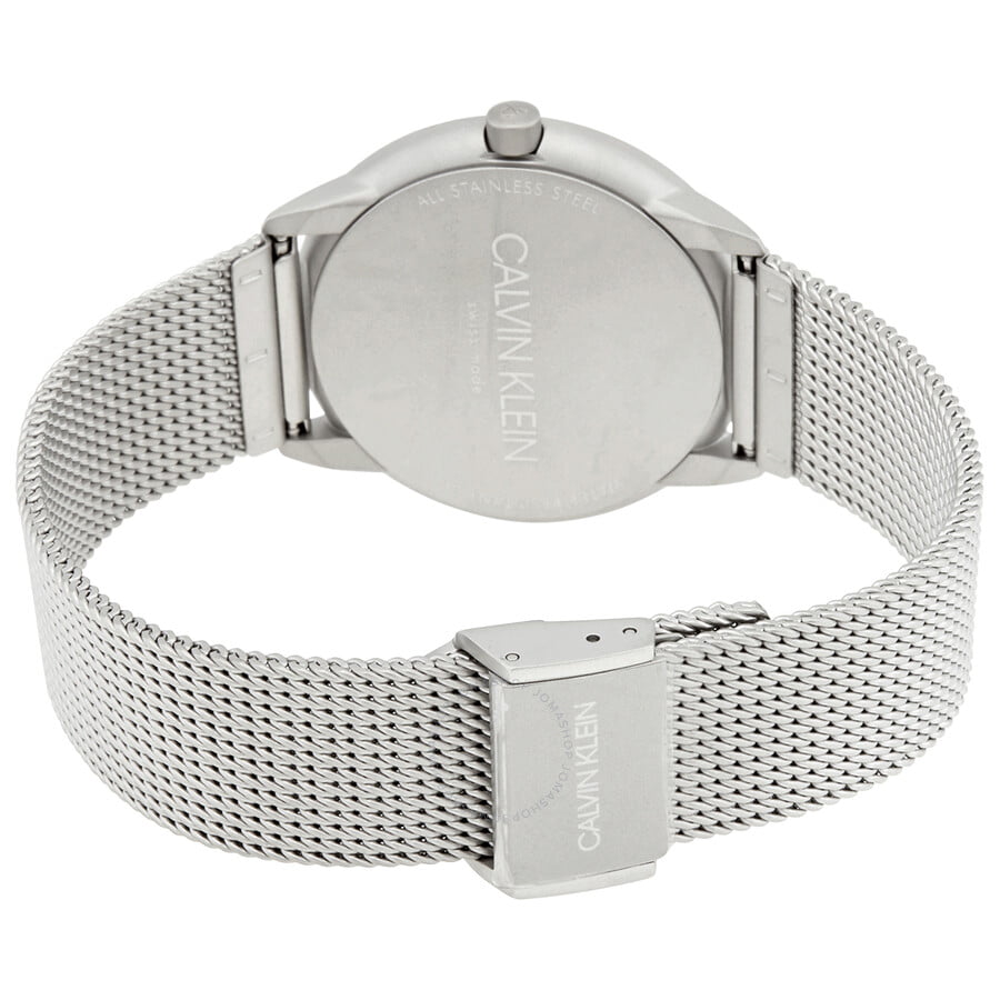 Calvin Klein Minimal White Dial Silver Mesh Bracelet Watch for Women - K3M52152 Buy Now By Calvin Klein