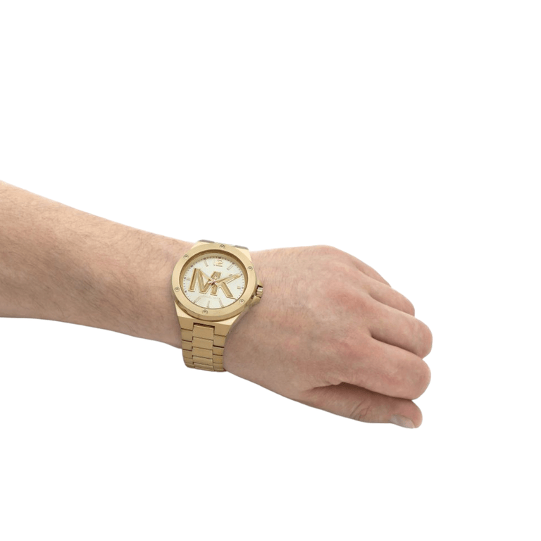 Michael Kors Lennox Three-Hand Quartz Gold Dial Gold Steel Strap Watch For Men - MK8939 Buy Now By Michael Kors