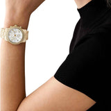 Michael Kors Runway Pavé Chronograph White Dial White Acetate Strap Watch for Women - MK7476 Buy Now By Michael Kors